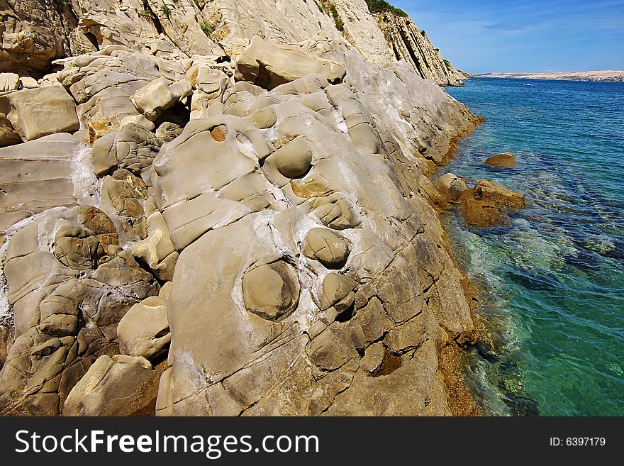 On a photo surreal Stone