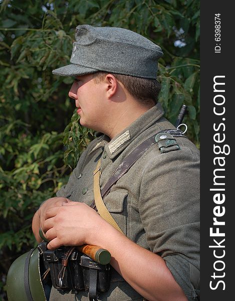 German Soldier  WW2 Reenacting