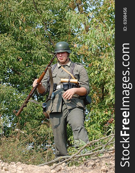 German Soldier  WW2 Reenacting