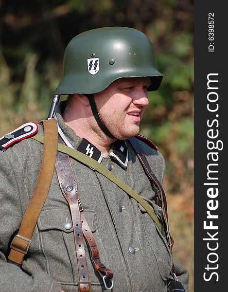 German soldier  WW2 reenacting