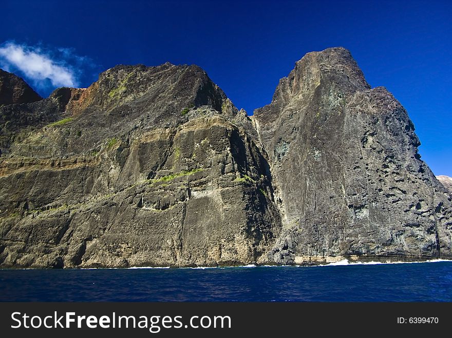 Ancient rocks of Ogasawara archipelago, Japan