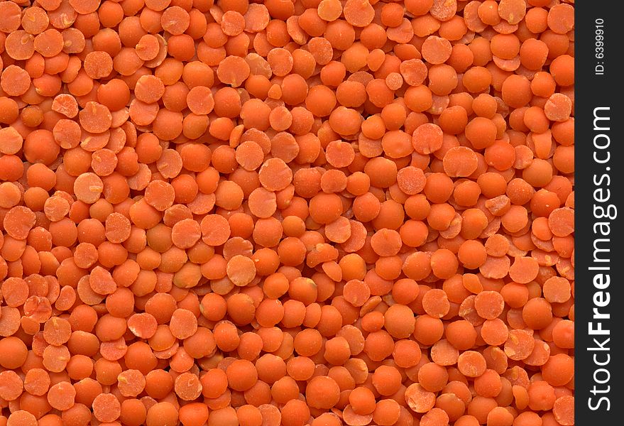Close-up of dry red lentils, for texture or background. Close-up of dry red lentils, for texture or background