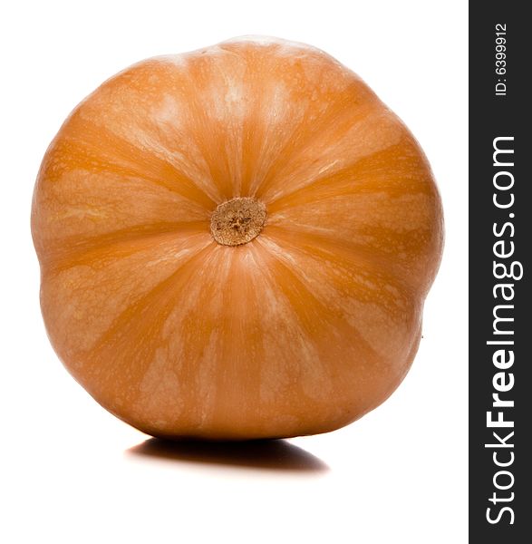 Pumpkin bottom, isolated over white