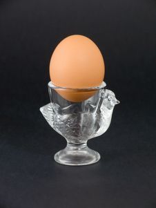 Eggcup With Boiled Egg Stock Photo Eggcup With Boiled Egg Stock Photo