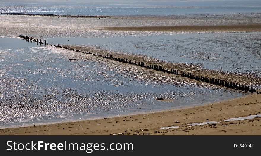 Low tide on the island of sylt. Low tide on the island of sylt