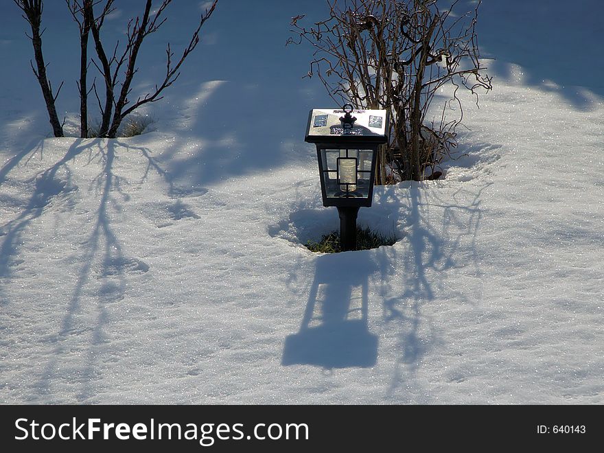 Snowed In Garden Lamp