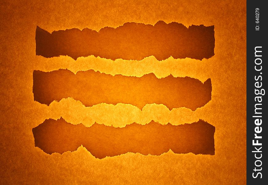 Old sheet background with announcement bars with copy space. Burning hot golden brown toned. Old sheet background with announcement bars with copy space. Burning hot golden brown toned.