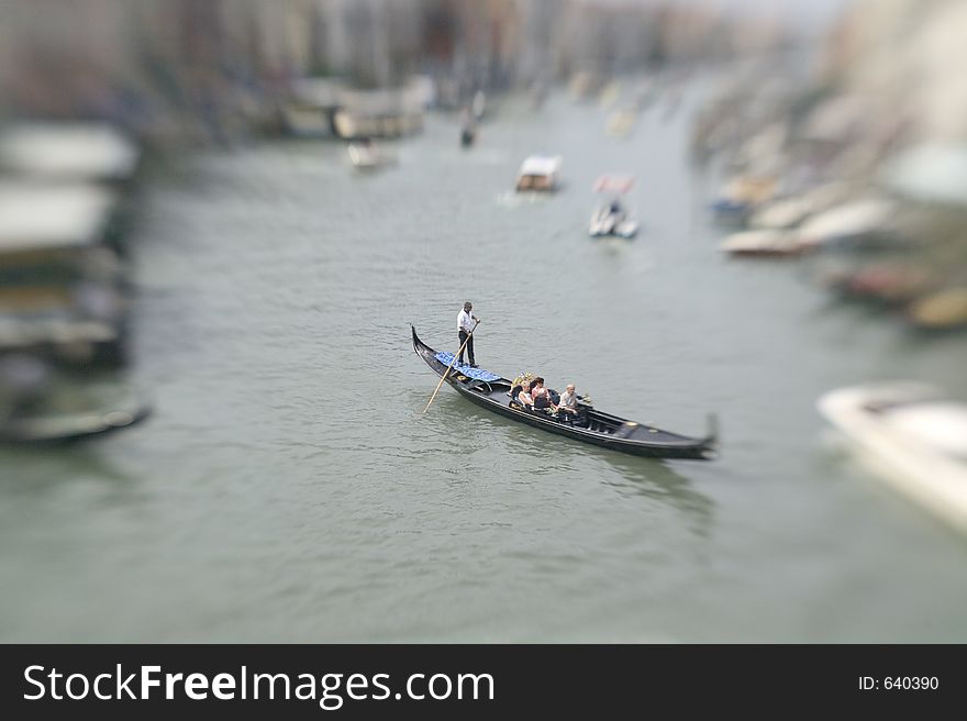 Gondola at the Canale Grande,Venice,Italy