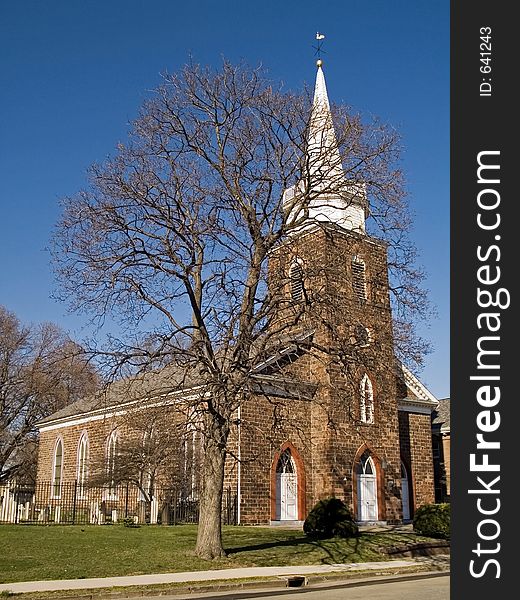 The historic First Reformed Church in Hackensack NJ dates back to 1686. The historic First Reformed Church in Hackensack NJ dates back to 1686.