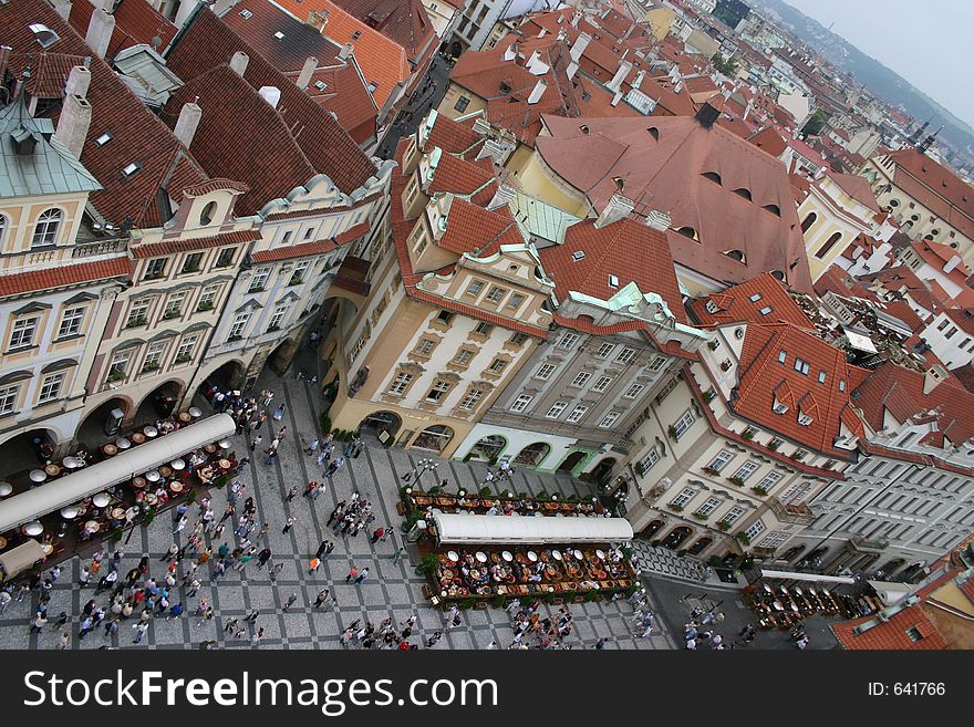 The Prague from the sky.