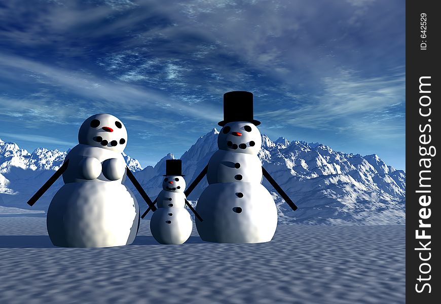 This is a snowman Christmas scene. This is a snowman Christmas scene.