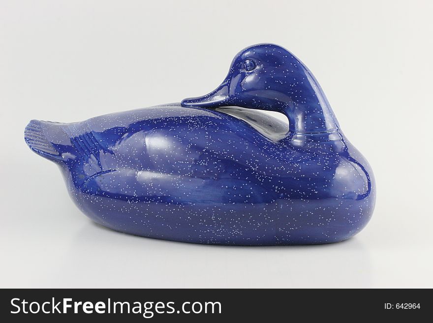 Porcelain Blue Duck.