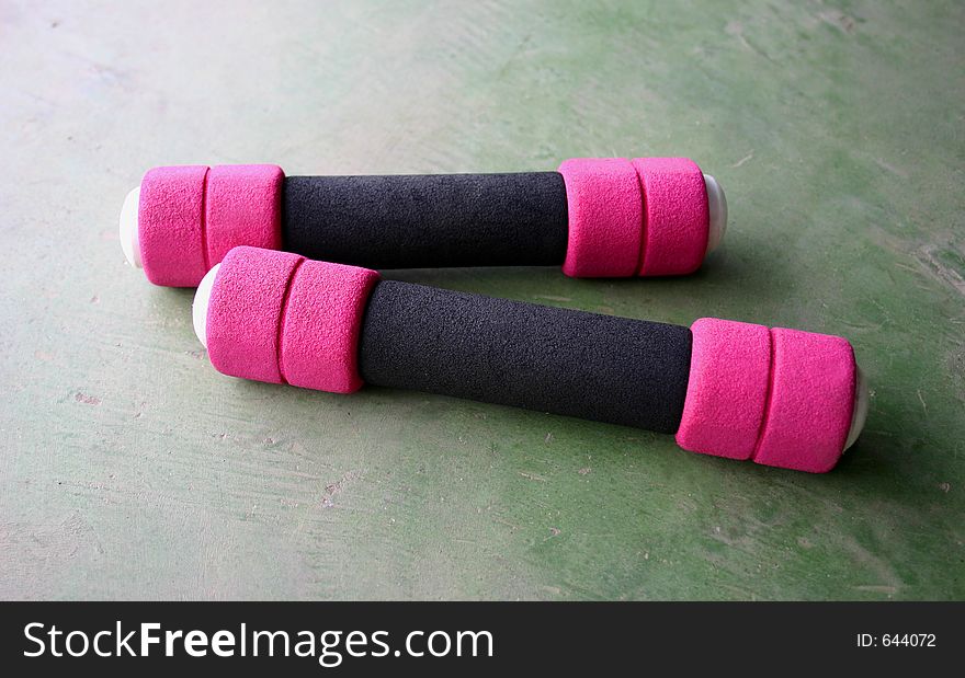 Isolated pair of dumbbell. Isolated pair of dumbbell.