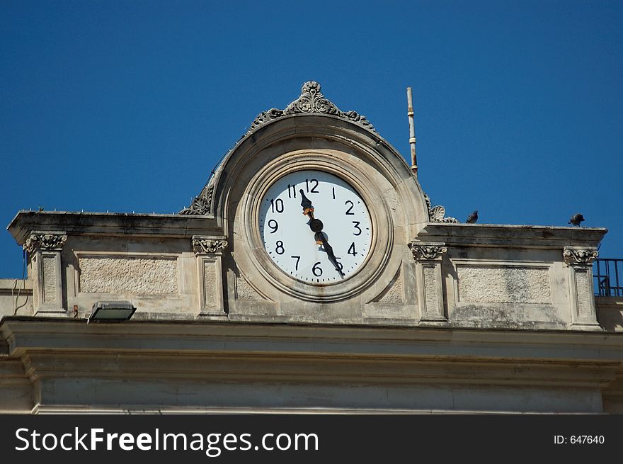 A view of an ancient clock