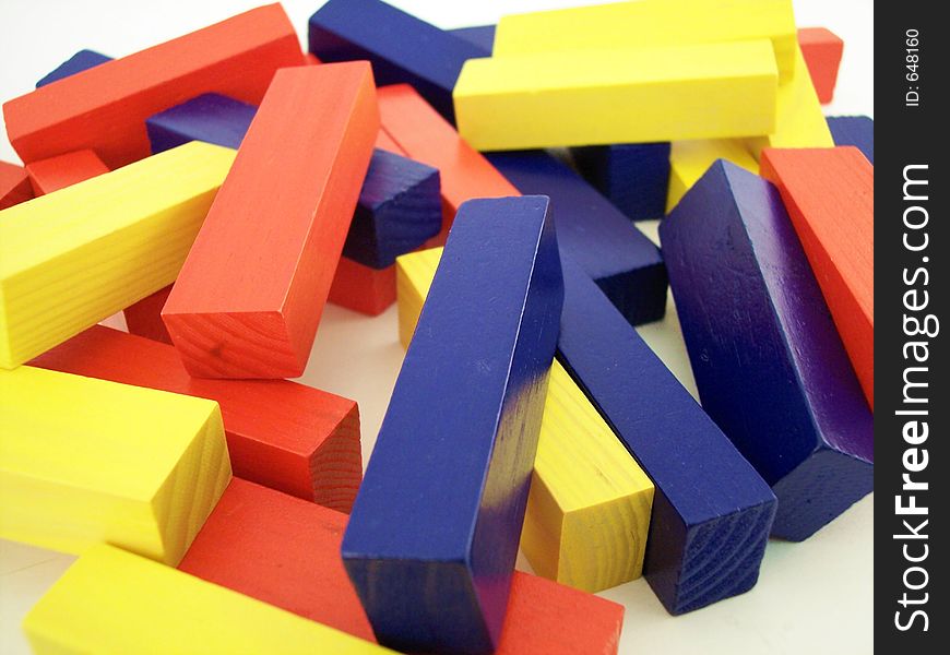 Pile of colored blocks. Pile of colored blocks