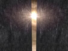 Alien Sun Rays And Futuristic Buildings Royalty Free Stock Image Alien Sun Rays And Futuristic Buildings Royalty Free Stock Image