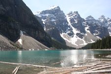 Moraine Lake Canada Royalty Free Stock Photography Moraine Lake Canada Royalty Free Stock Photography