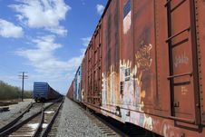 Freight Cars Royalty Free Stock Photos