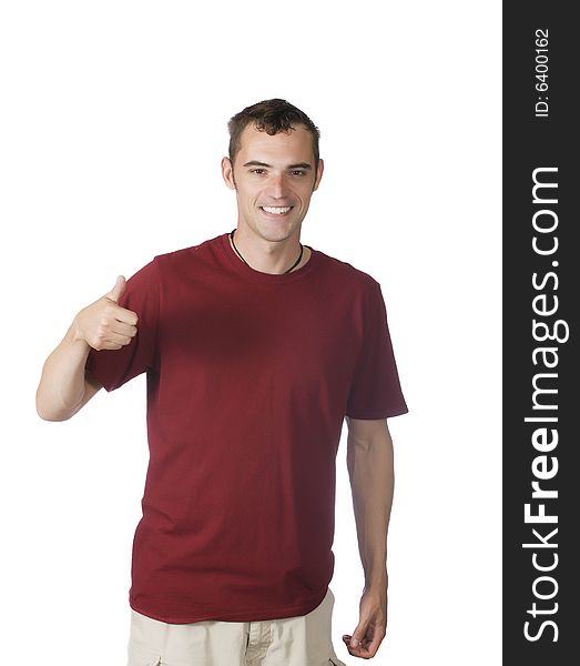 Man Giving Thumbs Up