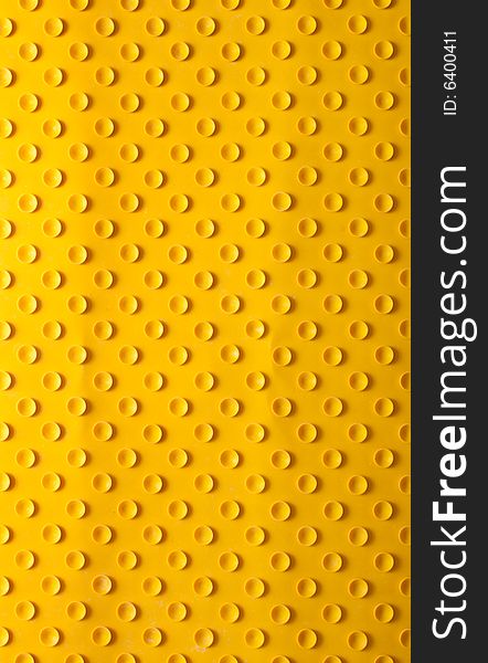 Yellow rubber rug with suckers