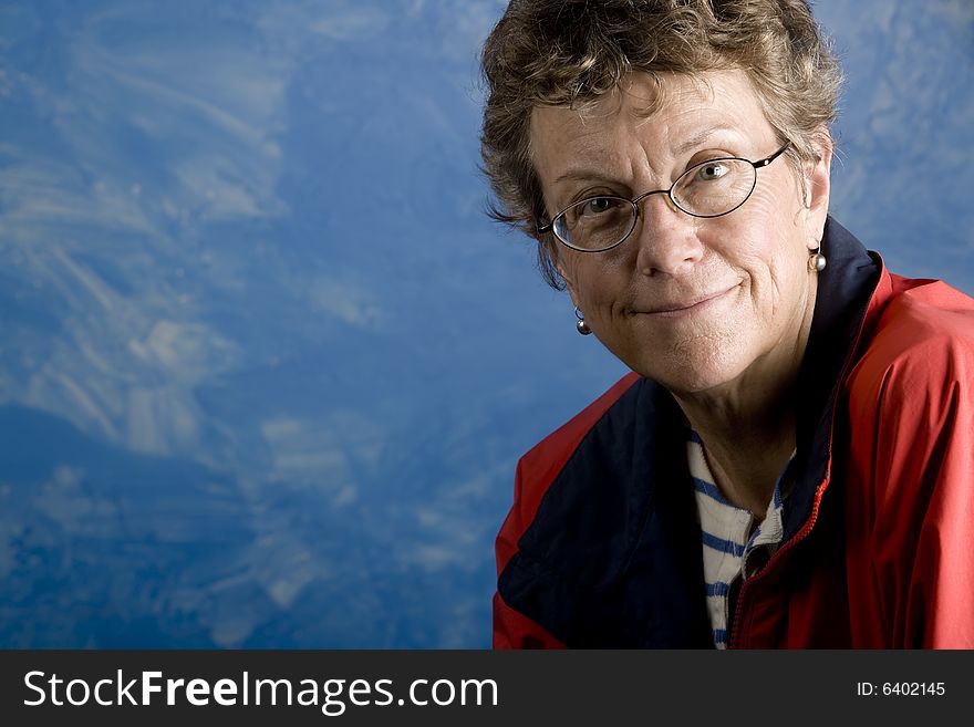 Portrait of a senior woman sailor