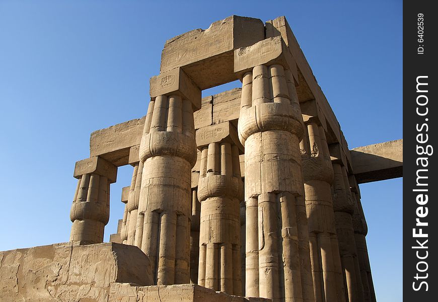 Ruins from old egyptian Luxor temple. Ruins from old egyptian Luxor temple