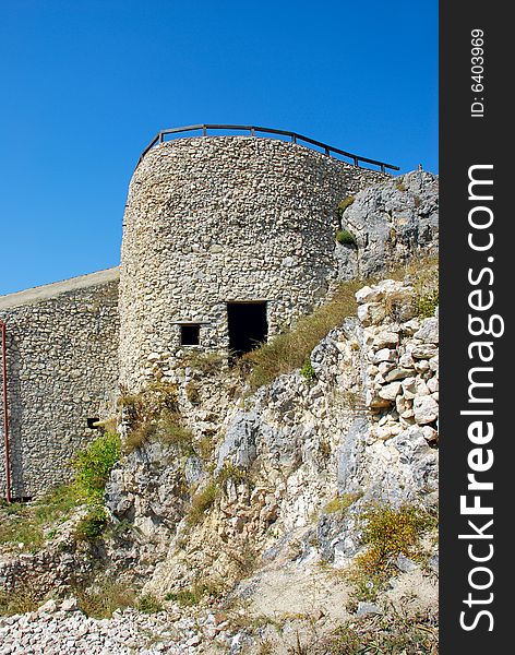 Old wall from the Rasnov fortress