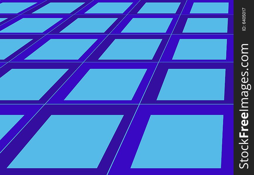 Squares - background with many blue squares