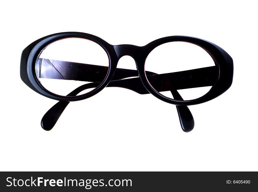 Black Glasses on white backgraund
