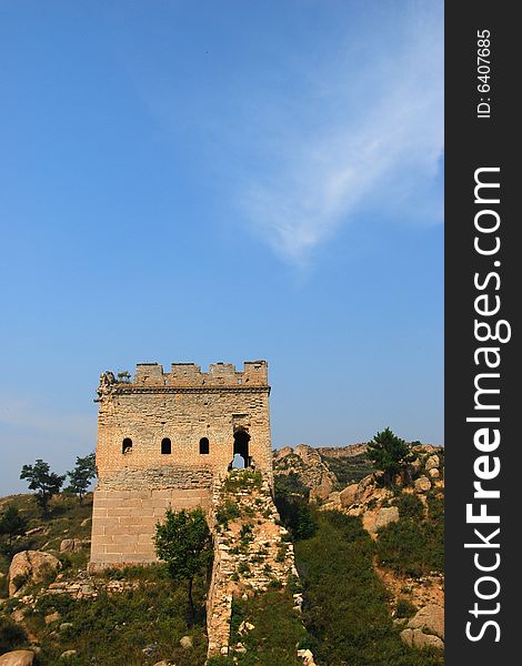 Watchtower of the great wall, hebei, china