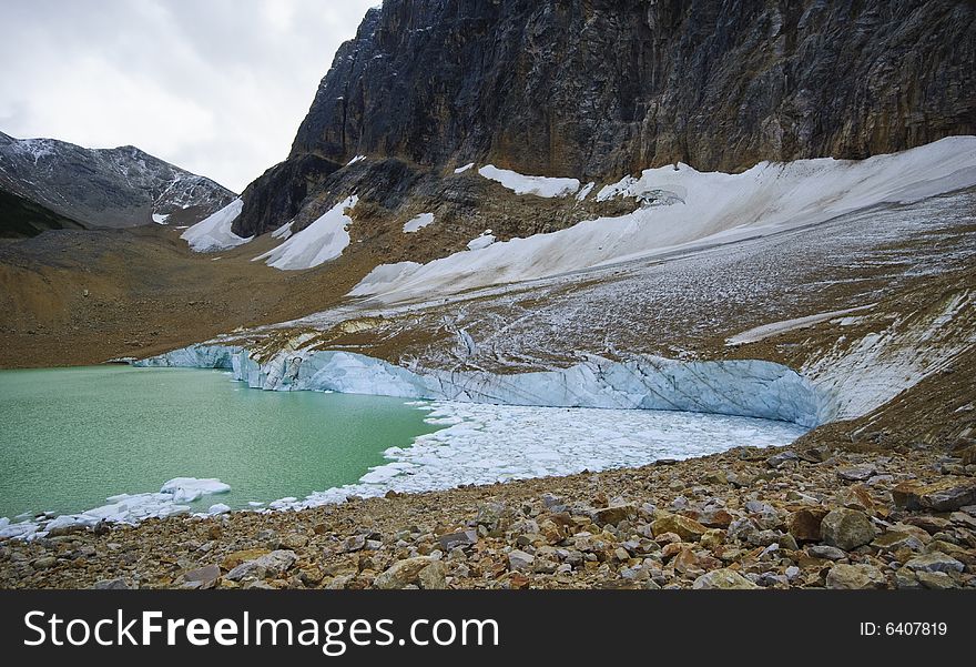 Angel Glacier, Jasper National Park, Alberta, Canada,