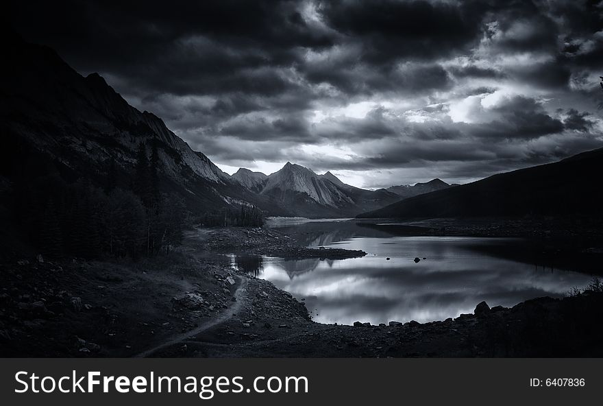 Medicine Lake, Jasper National Park,