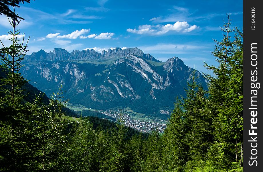 Churfirtsen Mountain In Switzerland