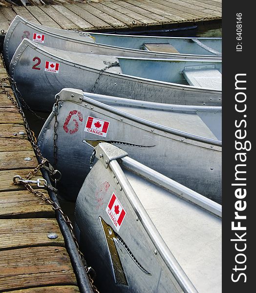 Canoes, Banff National Park, Canada