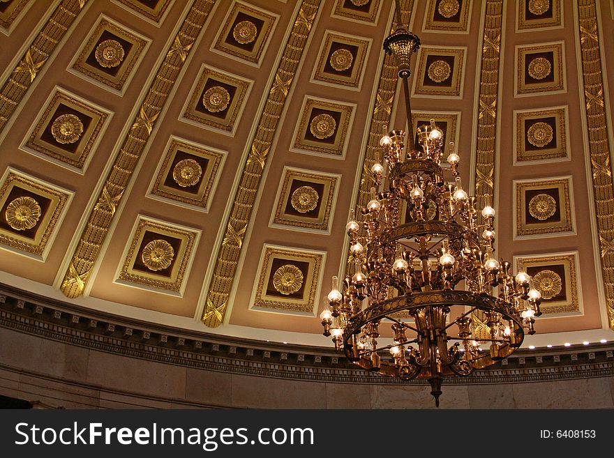 Chandelier at the Capital Building D.C.