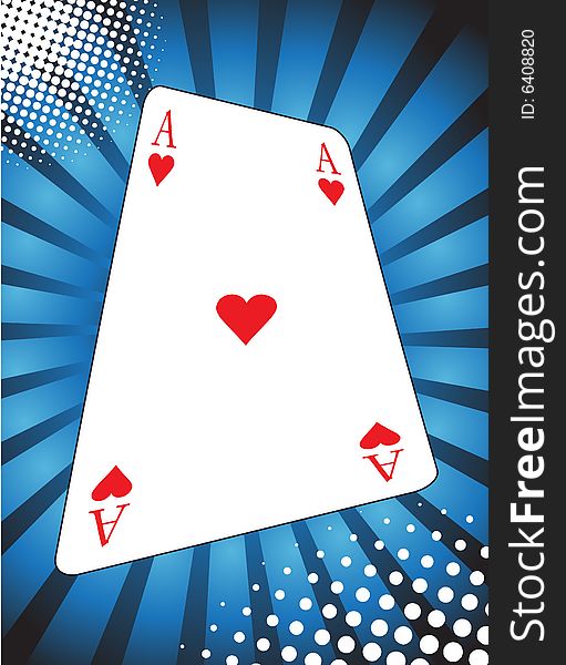 Vector illustration of game card