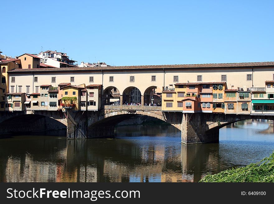 The Ponte Vecchio in Florence. The Ponte Vecchio in Florence