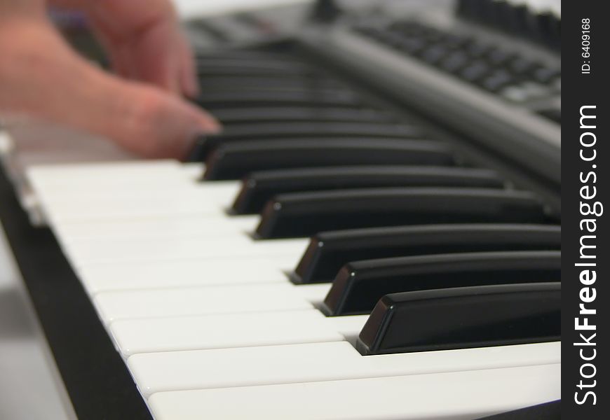 Human Playing On Piano Roll