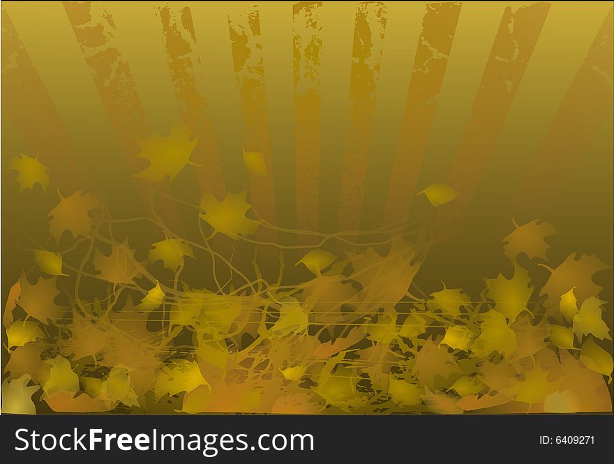 Garden autumn leaf vector nature background . Garden autumn leaf vector nature background