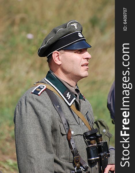 German soldier  WW2 reenacting