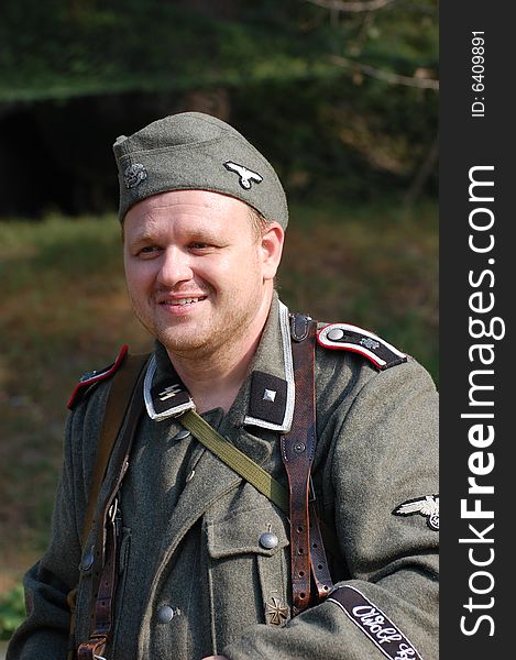 German soldier  WW2 reenacting
