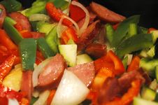 Vegetables In A Pan Stock Image Vegetables In A Pan Stock Image