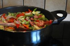 Vegetables In A Pan Stock Photos Vegetables In A Pan Stock Photos