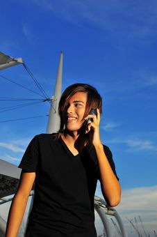 Asian On Phone 4 Royalty Free Stock Images Asian On Phone 4 Royalty Free Stock Images