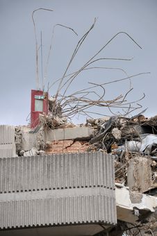 Demolition And Fire Exit Stock Image Demolition And Fire Exit Stock Image
