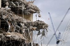 Demolition And Cranes Stock Photo Demolition And Cranes Stock Photo