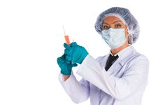 Preparing For An Injection Royalty Free Stock Photography Preparing For An Injection Royalty Free Stock Photography