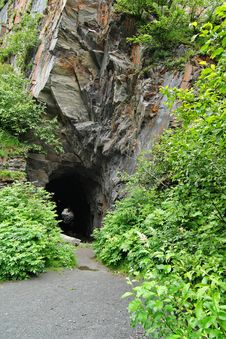 Unfinished Railroad Tunnel Royalty Free Stock Photo