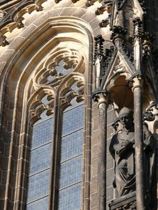 Rosette Of St Vitus Cathedral. Prague Royalty Free Stock Photography Rosette Of St Vitus Cathedral. Prague Royalty Free Stock Photography