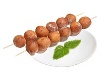 Doughnuts Balls On Stick Stock Images
